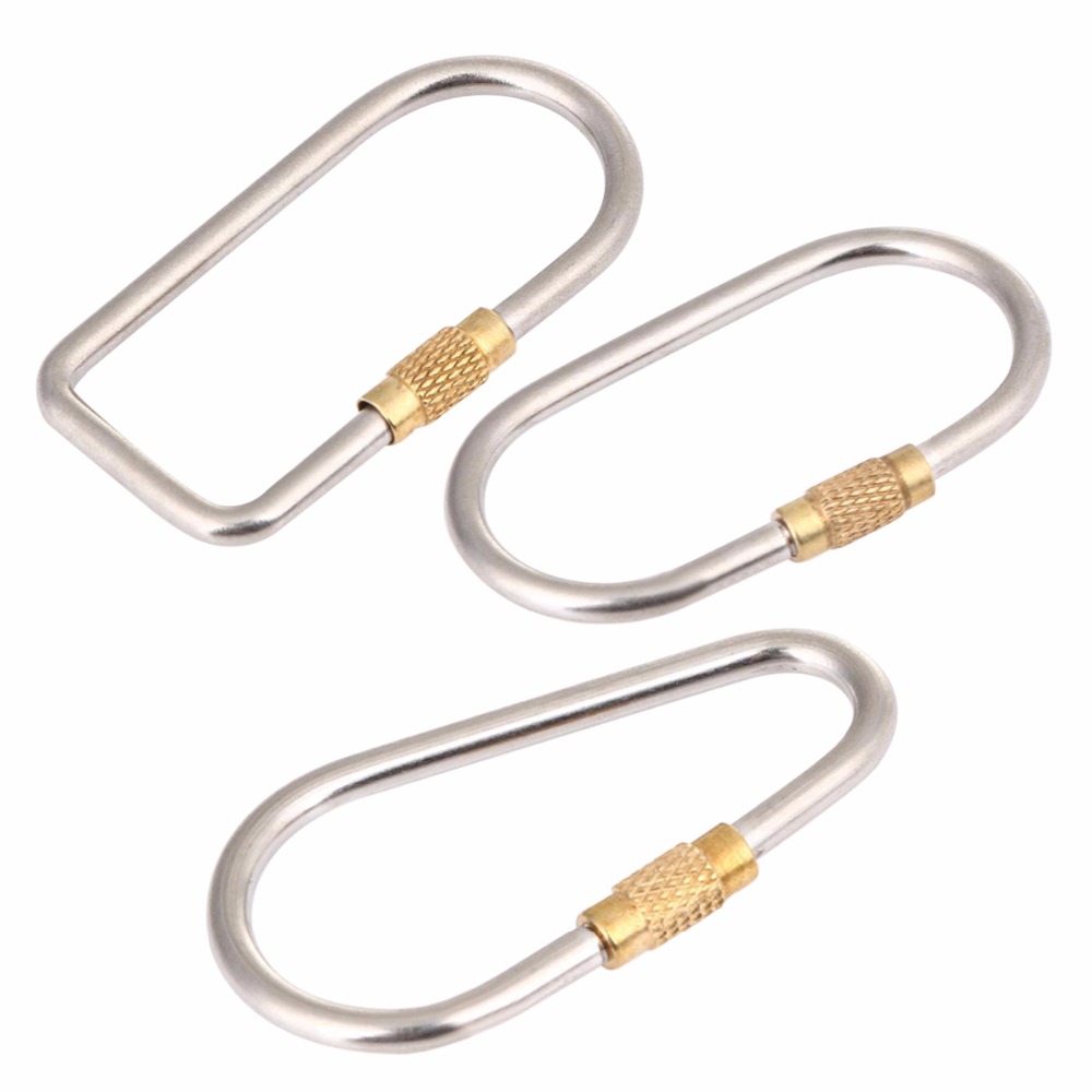 Carabiner Locking D - 5 шт./лот, титановый замок, карабин, d-образное