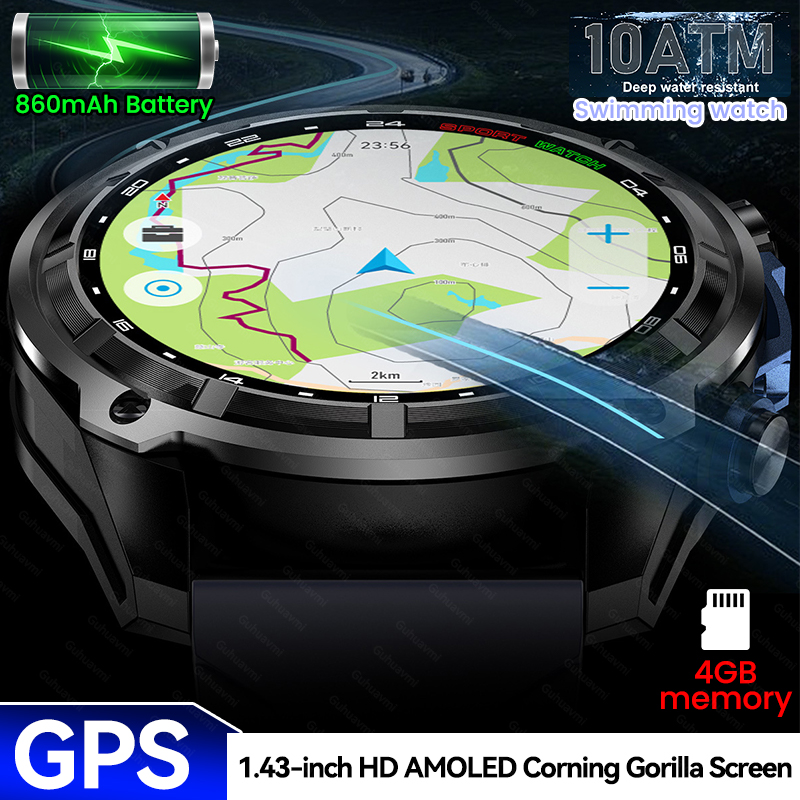 Outdoor Adventure Reservations - Новые приключенческие GPS мужские умные часы