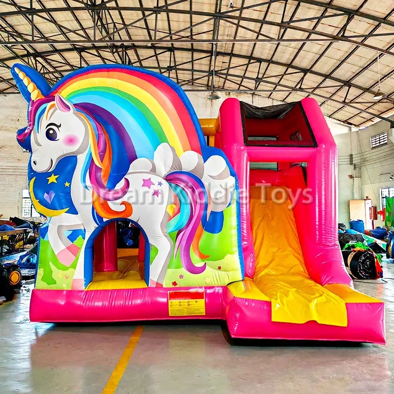 Outdoor Adventure Kids Party - Надувной замок-батут «Единорог и Радуга» из