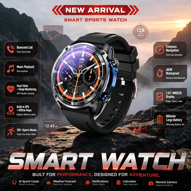 Outdoor Adventure Reservations - Новые смарт-часы 2026 DT G1 для