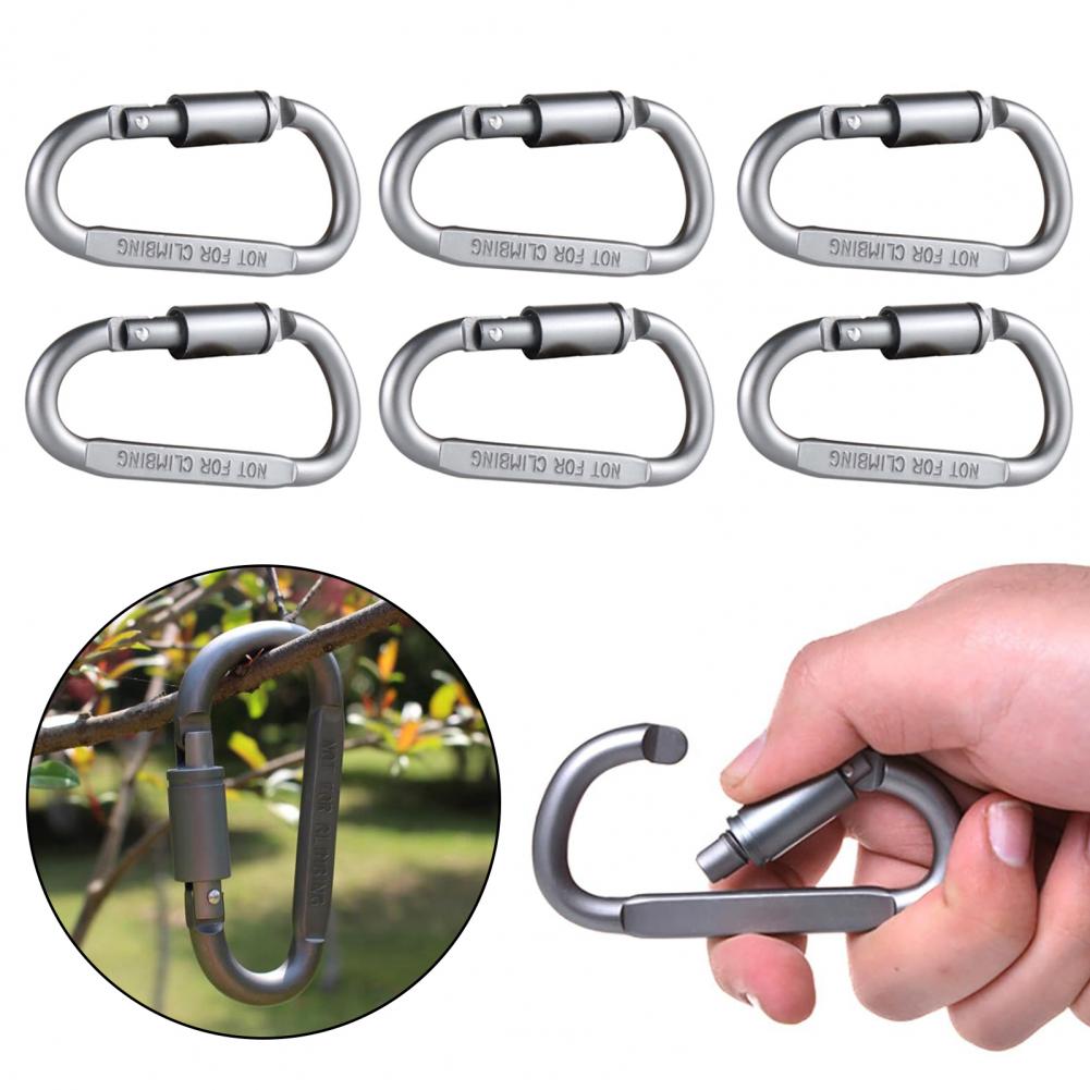 Мини-карабины, 6 шт., набор ми – обзор и цена Carabiner Locking D