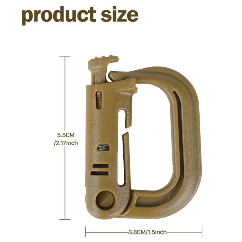 5 шт. Grimloc Molle карабин D  – обзор и цена Carabiner Locking D