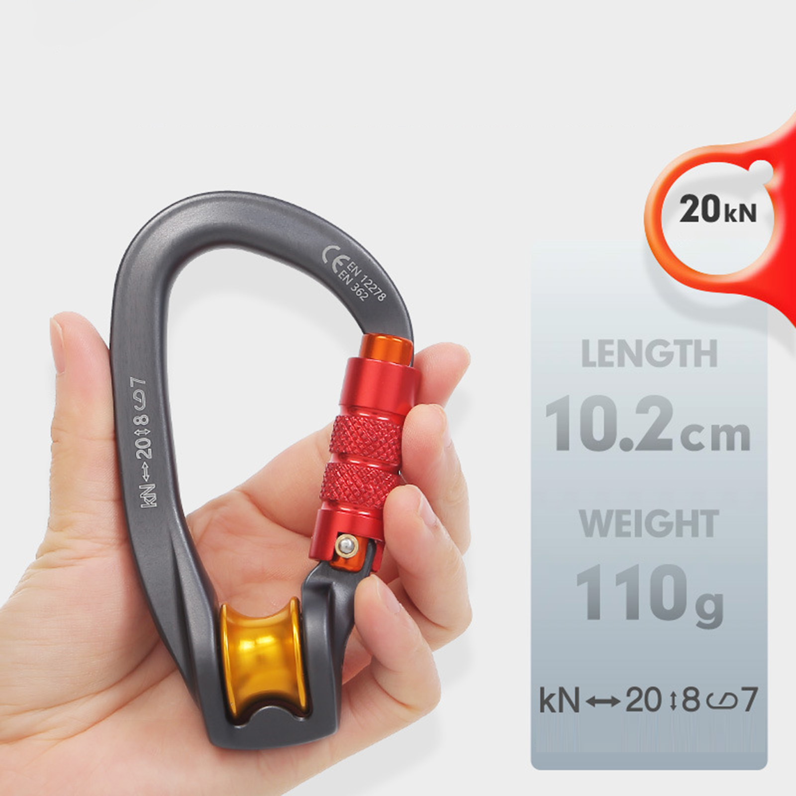 Карабин-фиксатор для альпинизм – обзор и цена Carabiner Locking D