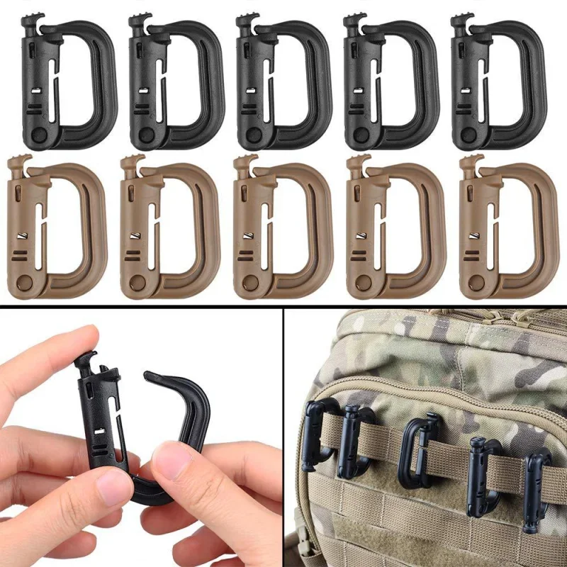 10 шт., уличный пластиковый та – обзор и цена Carabiner Locking D