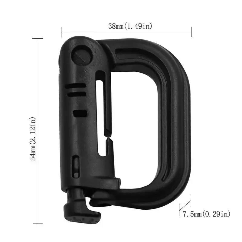 10 шт., уличный пластиковый та – обзор и цена Carabiner Locking D