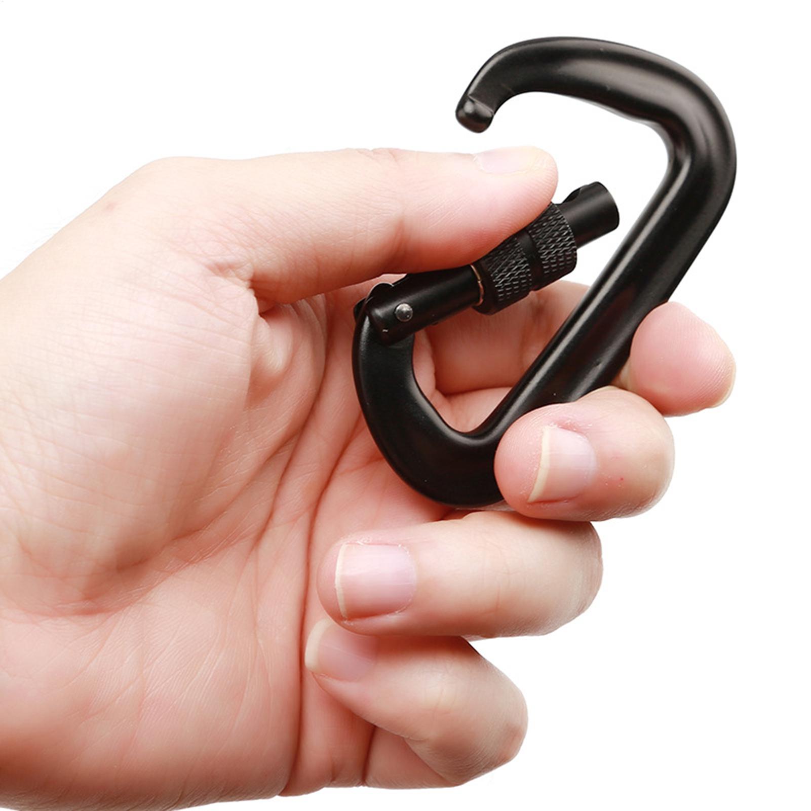 Карабины-кольца с замком 12 кН – обзор и цена Carabiner Locking D
