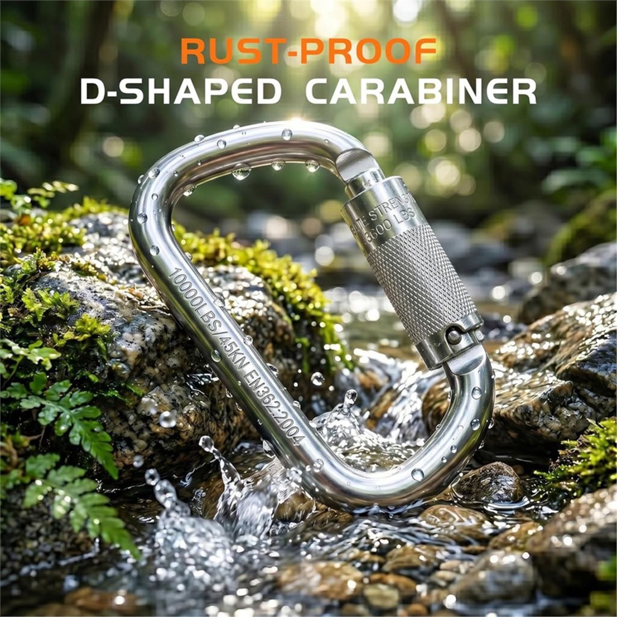 (A99Z) 45 кН D-образный караби – обзор и цена Carabiner Locking D