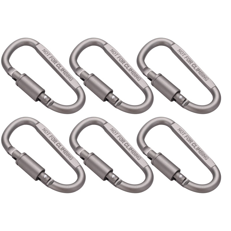 6 шт. алюминиевый карабин с D- – обзор и цена Carabiner Locking D