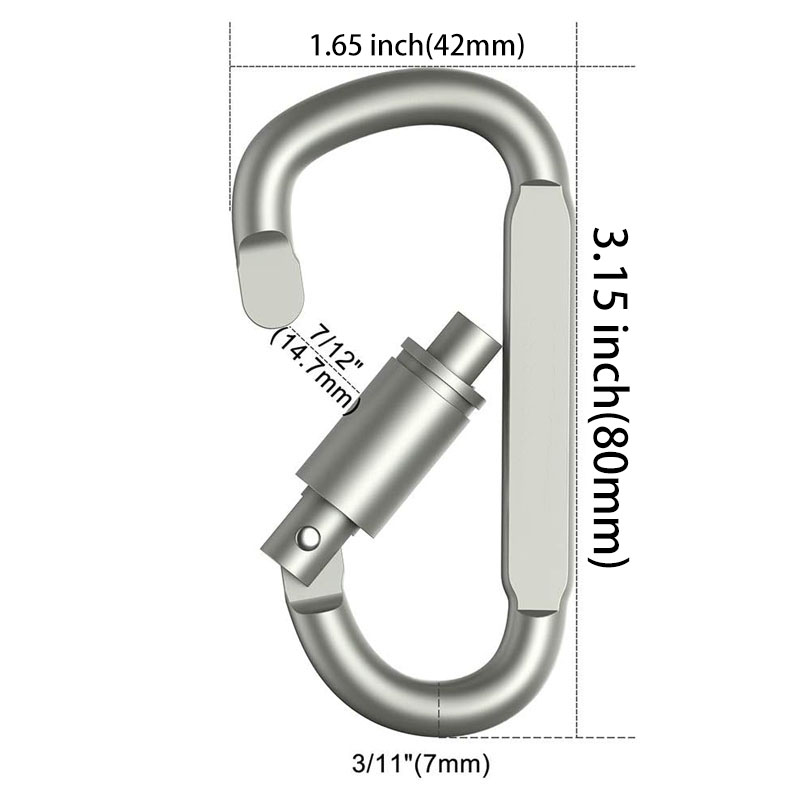 6 шт. алюминиевый карабин с D- – обзор и цена Carabiner Locking D